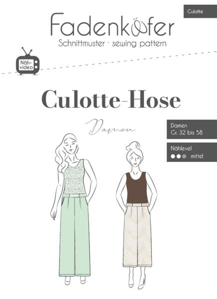 Fadenkäfer Papierschnittmuster Culotte Hose
